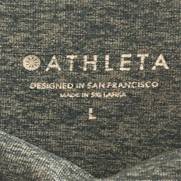 Athleta Women's Green Cowl Neck Hoodie Sweatshirt Size L Relaxed Fit - Picture 6 of 11